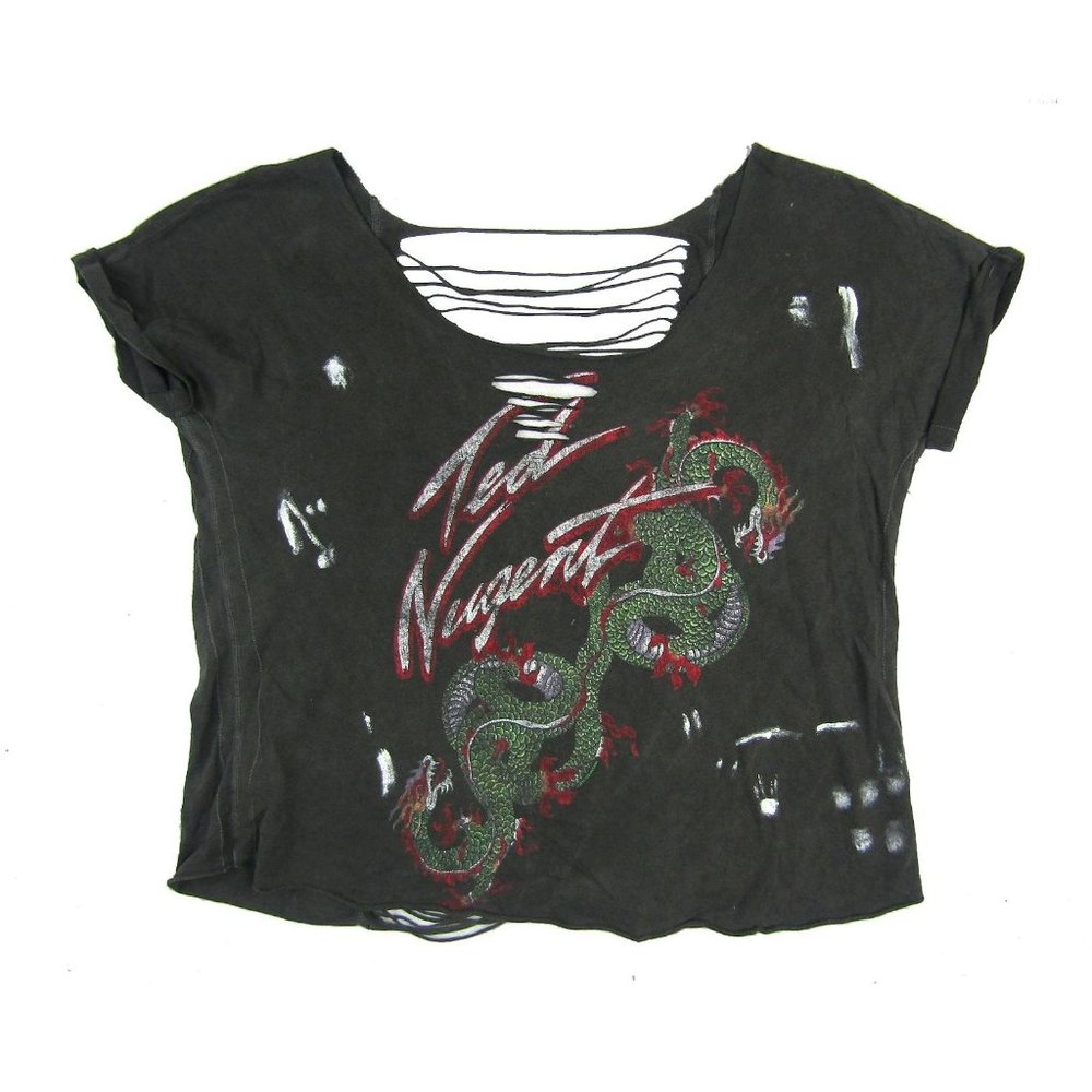 Ted Nugent Trunk Penetrator Ladies Black Shirt New